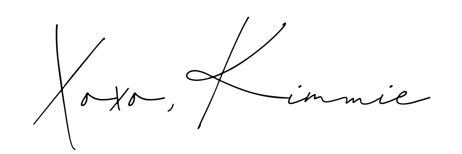 Xoxo, Kimmie.